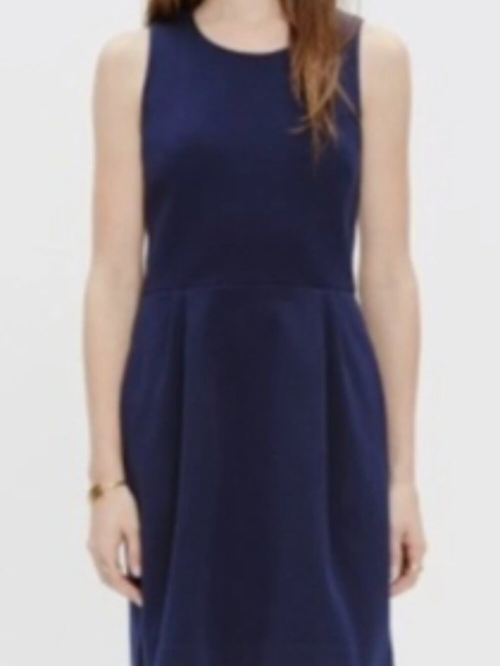 ✨ Madewell Navy "Verse" Ponte Fit & Flare Pocket Dress Size M ✨